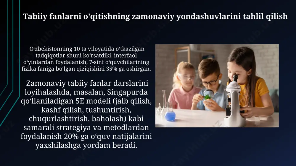 tabiiy fanlar darslarini loyihalash usullari - Page 3