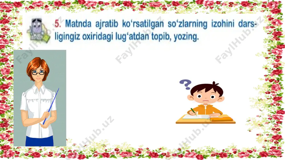 kitobning mag'zi matni asosida topshiriqlar - Page 5