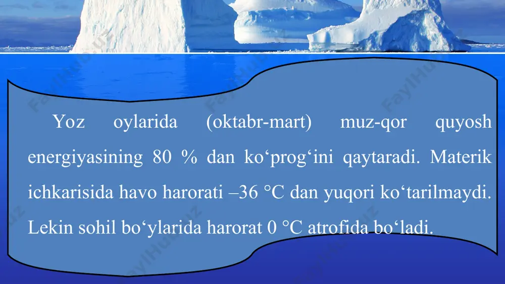 iqlimi va tabiat komplekslari (antarktida) 6-sinf - Page 5