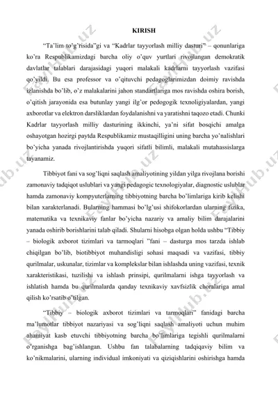 kadrlar tayyorlash milliy dasturi va ta'limning o'zgarishi — DOCX