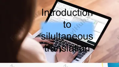 introduction to simultaneous translation — PPTX