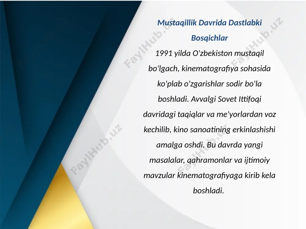 o'zbekiston respublikasida kino sanoati tarixi - Page 4