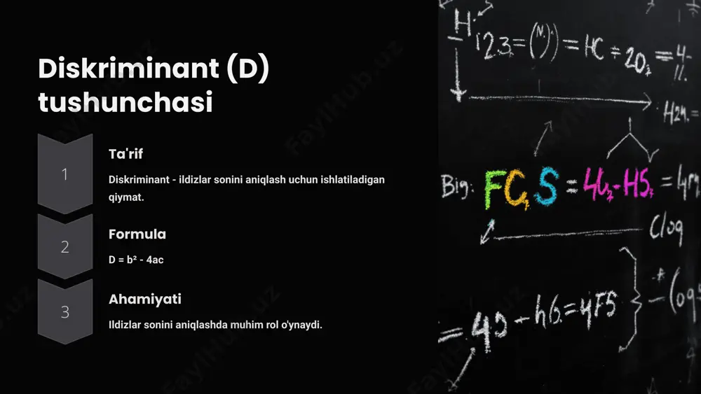 kvadrat tenglama ildizlarini topish ( 8-sinf ) - Page 5