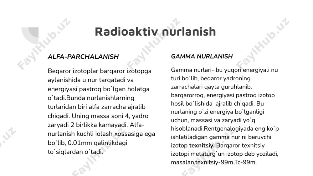 yadro kimyosining tibbiyotdagi o`rni - Page 4