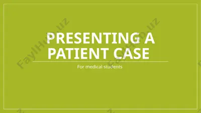 patient case presentation — PPTX