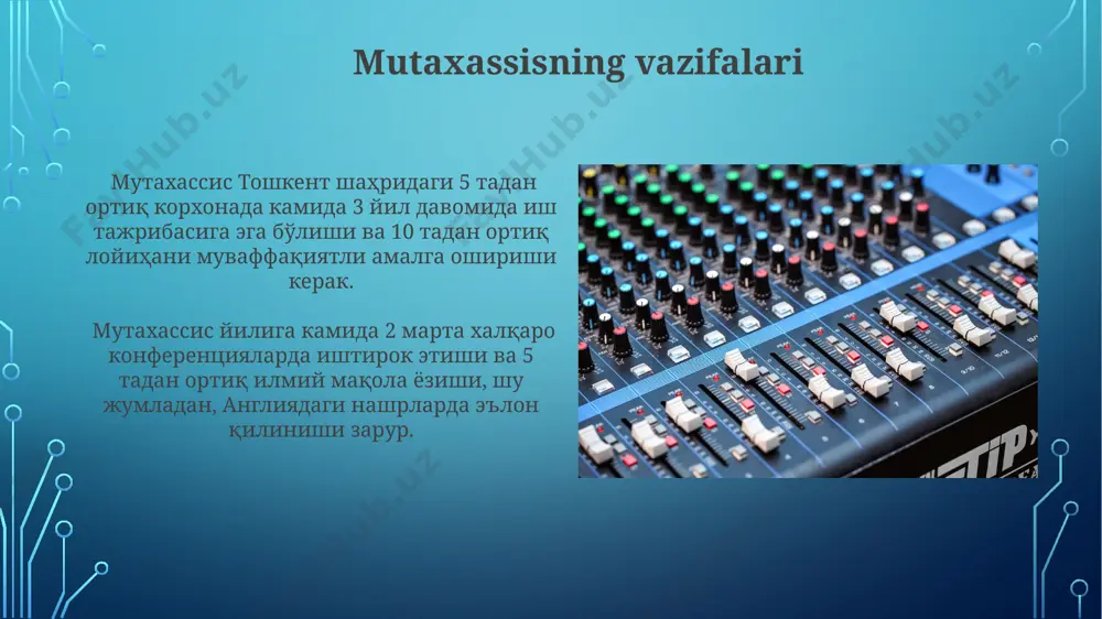 mutaxasissning oʻzbekcha taqdimot nutqi - Page 3