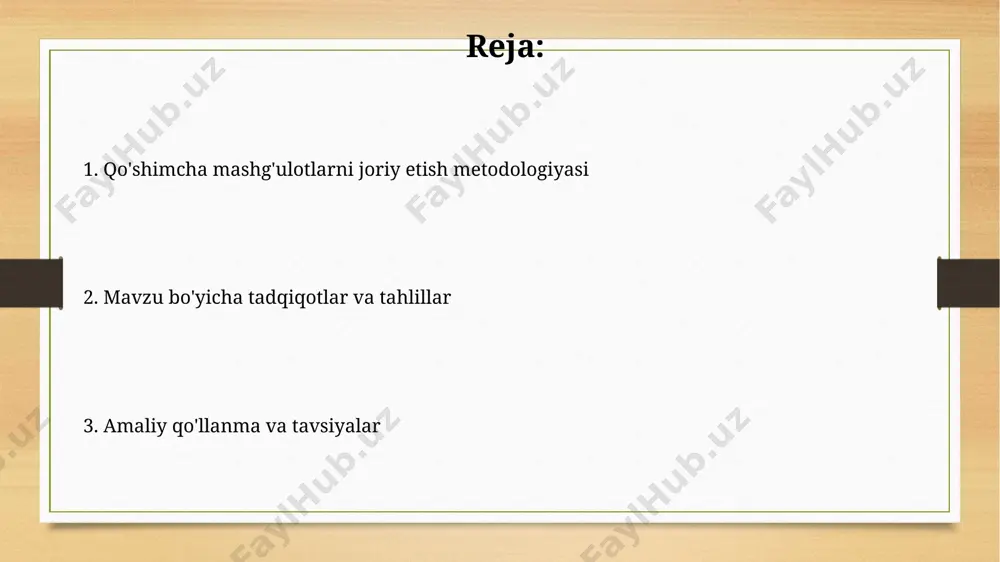 maktabda o'tkazilgan tadqiqotlar shuni ko'rsatdiki, talabalarning 40% atrof-muhitni muhofaza qilishga oid faoliyatlarda ishtirok etish istagida ekan. qo'shimcha mashg'ulotlarni amalga oshirish va monitoring samarqand viloyatidagi 7 ta qishloq maktabida qo'shimcha mashg'ulotlarning 3 ta yo'nalishi (sport, san'at va it) bo'yicha 2023-yil uchun moliyalashtirish hajmi 15 million so'mni tashkil etadi. qo'shimcha mashg'ulotlarni muntazam monitoring qilish uchun onlayn platforma yaratish loyihasi 2024-yilning birinchi choragida buxoro shahrida boshlanib, 10 mingdan ortiq o'quvchi va 500 dan ziyod o'qituvchini qamrab oladi. o'qituvchilar va resurslarni tayyorlash resurslarni ta'minlash uchun 5000 aqsh dollari miqdorida grant mablag'lari jalb qilindi va toshkent shahridagi ta'minotchilar orqali kerakli jihozlar va materiallar yetkazib berildi. o'qituvchilarni faoliyatga tayyorlash uchun 3 kunlik trening dasturi ishlab chiqilib, unda 20 nafar o'qituvchi samarqand viloyatidan qatnashdi va yangi texnologiyalarni qo'llash bo'yicha amaliy mashg'ulotlar o'tkazildi. qo'shimcha mashg'ulotlarni joriy etish metodologiyasi qo'shimcha mashg'ulotlarni joriy etishda, 5 yoshdan 10 yoshgacha bo'lgan bolalar uchun toshkent shahridagi 3 ta maktabda sinov loyihasi amalga oshirildi, …