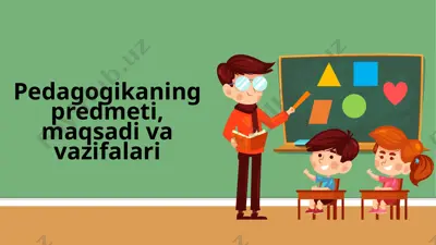pedagogika fanining asosiy konseptlari — PPTX