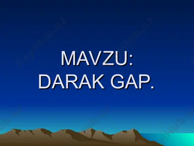 darak gap — PPT