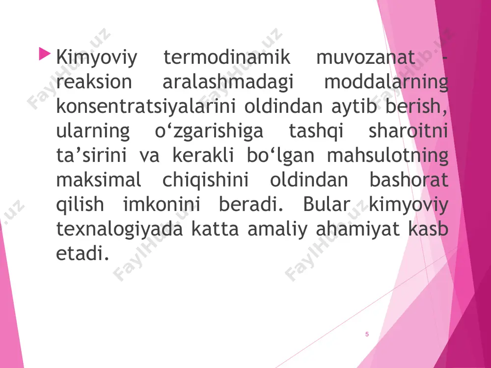 muvozanat shartlari va ozod energiya - Page 5