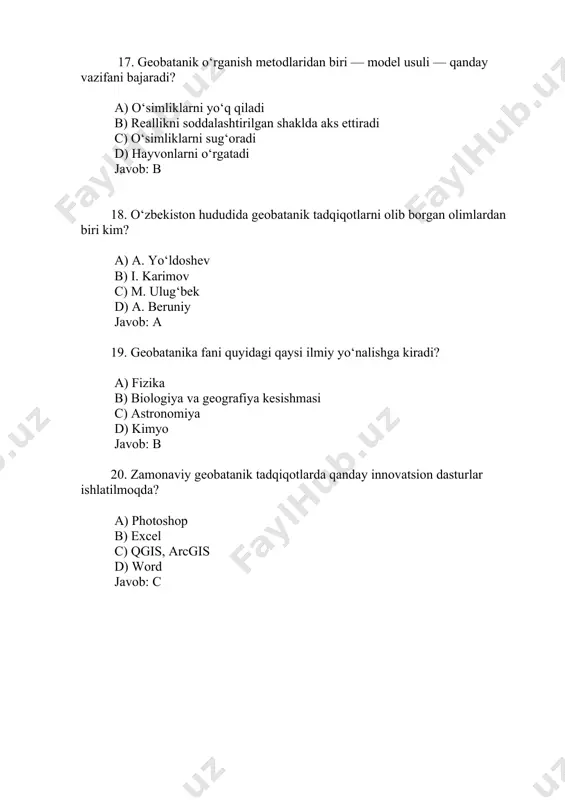 geobotanika fanining maqsadi va vazifalari - Page 4