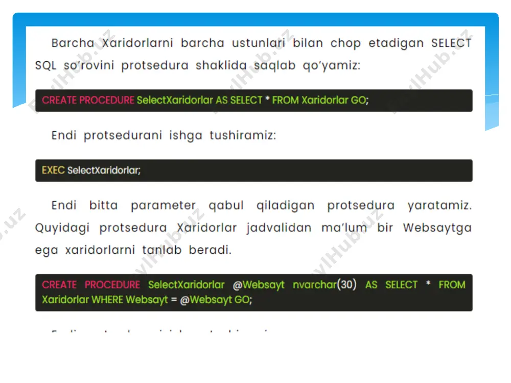 sql protseduralar - Page 4