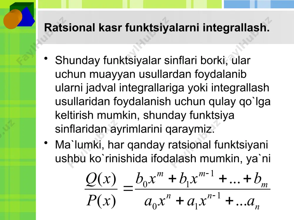 ifodalarni integrallash image1.wmf image2.wmf image3.wmf image4.wmf image5.wmf image6.wmf image7.png image8.png image9.png image10.wmf image11.png oleobject1.bin image12.png image13.png