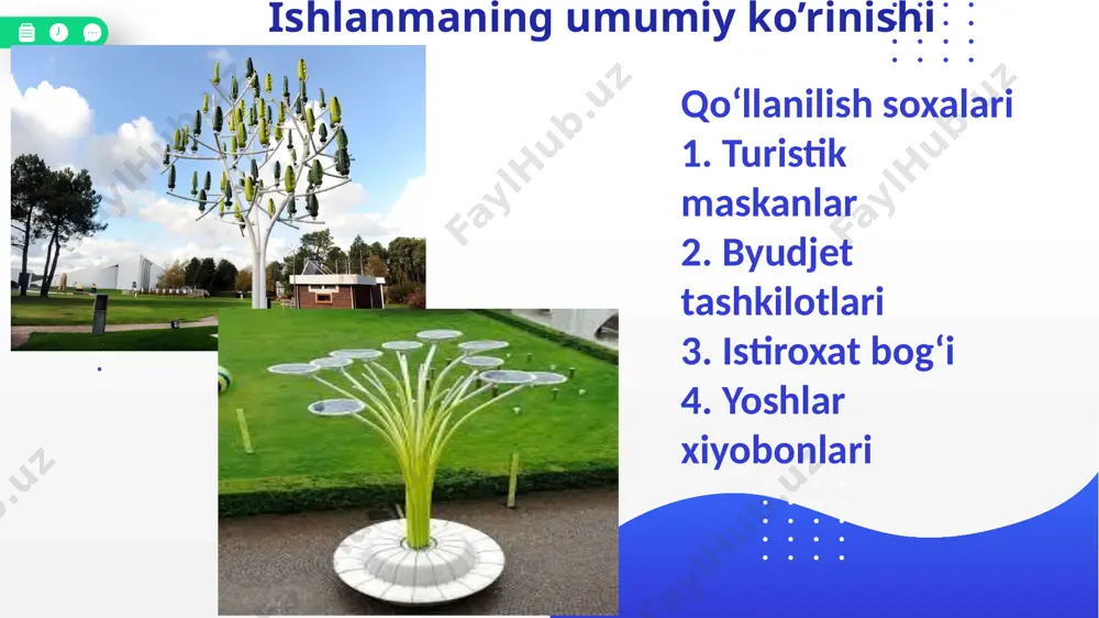 avtonom energiya manbalariga ega bo’lgan yashil energiya daraxti - Page 4