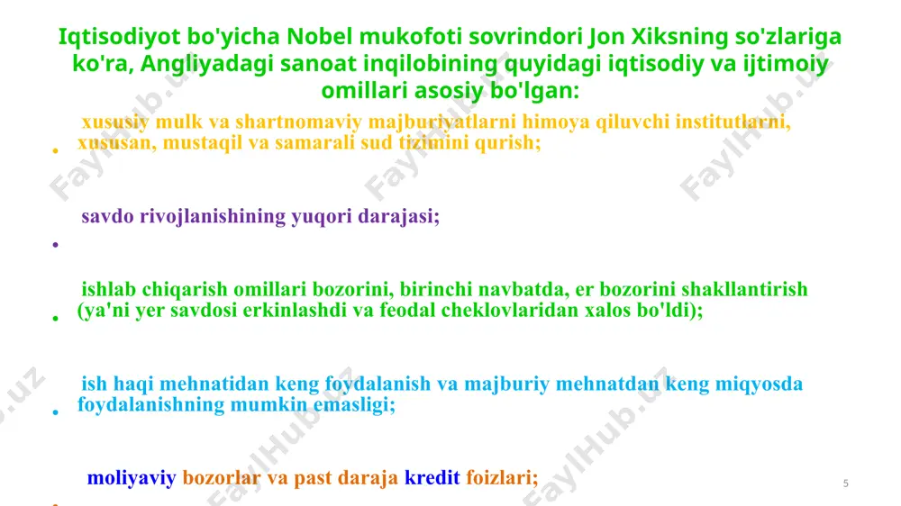 ilarning ishidan faqat uning devorlari ingichka va vazni kamligi bilan ajralib turardi. 1750 yillarda darbining o'g'li yana bir nechta domenlarni qurdi va shu vaqtga kelib uning mahsulotlari ko'mir bilan ishlab chiqarilgan mahsulotlarga qaraganda arzonroq edi. 1778 yilda darbining nabirasi i. darbi iii evropadagi birinchi metall ko'prik bo'lgan shropshirdagi taniqli temir ko'prigini qurdi. 24 1779-yili dunyoda birinchi cho'yan ko'prik ixtiro qildilar. ko'prikning qismlari bir-biriga birinchi marta boltlar bilan ulandi. 26 xviii asr oxiriga kelib ingliz metallida ishlab chiqarishning o'sishi va sifatining yaxshilanishi. buyuk britaniyaga shved va rus temirlarini olib kirishdan butunlay voz kechishga imkon berdi. kanallar qurilishi boshlandi, bu ko'mir va metallarni tashish imkoniyatini yaratdi. 1830 yildan 1847 yilgacha angliyada metall ishlab chiqarish uch baravar ko'paydi. 1828 yilda boshlangan rudalarni eritishda issiq portlashdan foydalanish yoqilg'i sarfini uch baravar kamaytirdi va ishlab chiqarishda ko'mirning quyi navlarini ishlatishga imkon berdi.1826 yildan 1846 yilgacha buyuk britaniyadan temir va quyma temir eksport qilinishi 7,5 baravar …