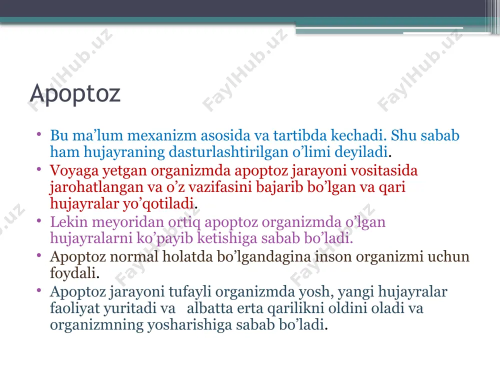 apoptoz mexanizmlari - Page 5