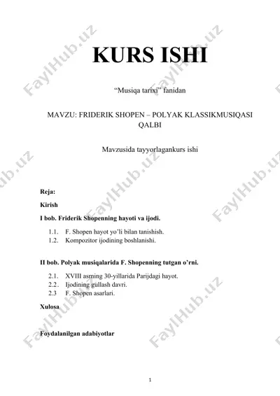 friderik shopen – polyak klassik musiqasi qalbi — DOCX