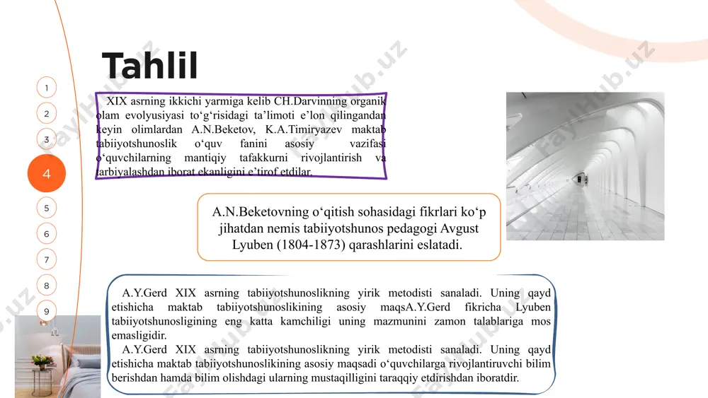 belskaya ye.m., grigoryans a.g. tabiatshunoslikni o`qitish. 3-sinf. t., 2003. belskaya ye.m., grigoryans a.g. tabiatshunoslikni o`qitish. 4-sinf. t., 2003. grigoryans a.g. tabiatshunoslikni o`qitish. t., 1992. grigoryans a.g. atrofimizdagi olam. (1-sinf darsligi). t., 2006. grigoryans a.g. atrofimizdagi olam. (2-sinf darsligi). t., 2005. grigoryans a.g. va boshqalar. tabiatshunoslik (3-sinf darsligi). t., 2005. grigoryans a.g. va boshqalar. tabiatshunoslik (4-sinf darsligi). t., 2003. nuriddinova m.i. tabiatshunoslikni o`qitish metodikasi. t., 2005. http://ziyonet.uz e’tiboringiz uchun tashakkur!!! image1.png image2.svg image3.png image4.svg image5.png image6.png image9.png image7.jpeg image8.jpeg image10.jpeg image11.png image12.jpeg image13.jpeg image14.jpeg image15.png image16.png image17.png image18.jpeg image22.jpeg image19.jpeg image20.png image21.svg image23.jpeg image24.png image25.svg image26.jpeg image27.jpeg image28.jpeg image29.png image30.png image31.svg image32.png image33.svg image34.png image35.svg image36.png image37.png image38.png image39.png image40.png image41.png image42.png image43.png image44.png image45.png image46.svg /docprops/thumbnail.jpeg