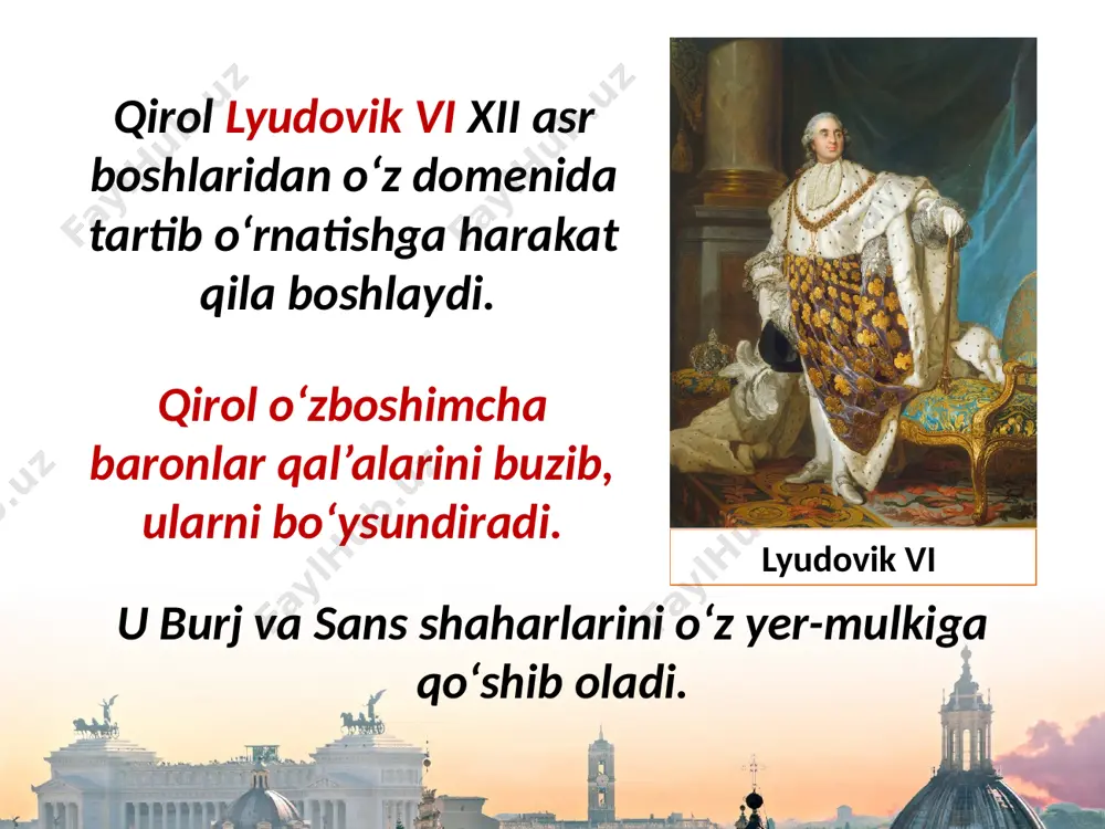 fransiyada markazlashgan davlatning tashkil topishi. 7- sinf - Page 5