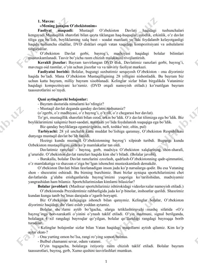 mening jonajon o’zbekistonim — DOCX