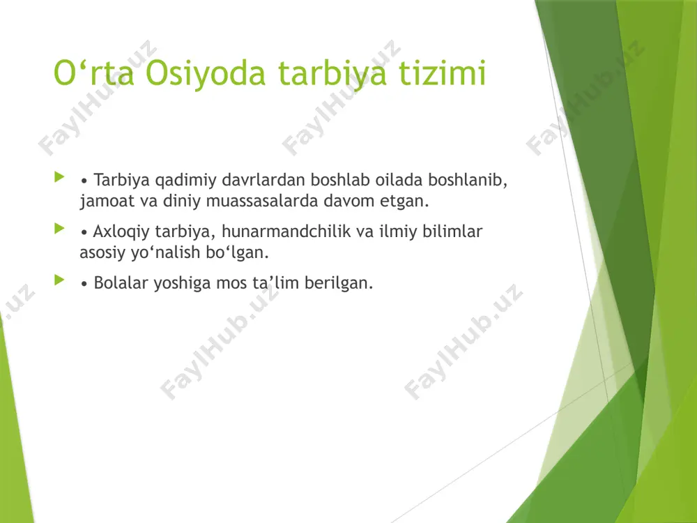 o‘rta osiyoda tarbiya, maktab va pedagogik fikrlar - Page 3