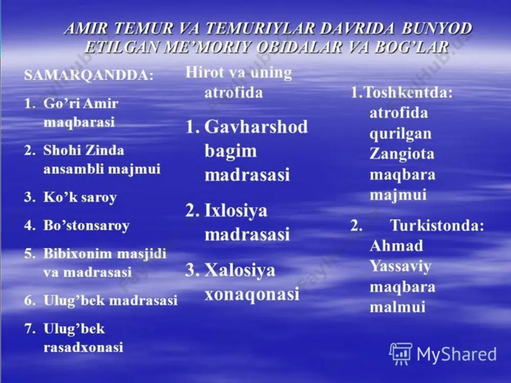 imlarda ishtirok etadigan quyi diniy xizmatchilarni tayyorlashdan iborat bо‘lgan. daloilxonalar ham madrasa va qorixonalar kabi vaqf daromadlari hisobiga faoliyat yuritgan. bu yerga asosan о‘qishni bilgan, ya’ni bir necha yil mobaynida maktabda ta’lim olgan tinglovchilar qabul qilingan. ushbu ta’lim muassasasida muayyan о‘qish muddati yо‘q bо‘lib, tinglovchilar «daloil al-xayrot» asarini yod olish bilan mashg‘ul bо‘lganlar. ayrim zehni о‘tkir talabalar mazkur kitobni 2-3 oyda о‘qib bitirganlar, ayrimlari esa yil davomidagina bunga erishganlar. madrasalarda ta’limni tashkil etish bo’limlar kurslar mashg’ulotlarning tashkil etilish tartibi madrasa odatda ikki bо‘limdan, ya’ni: quyi (ibādat al-’islām) va yuqori (mas’ola) bо‘limlardan iborat bо‘lgan. birinchi bо‘limda talabalar din ahkomlarini о‘rganganlar. ikkinchi bо‘limda esa – qur’oni karimga muvofiq holda bayon etilgan islomning asosiy qonunlari о‘qitilgan. bundan tashqari, arab tilshunosligi, mantiq, tarix, she’r yozish ilmi, metafizika va boshqa fanlar ham о‘qitilgan. madrasa talabalarini shartli ravishda uchta kursga bо‘lish mumkin. birinchi, ya’ni boshlang‘ich kurs adnā (quyi), ikkinchi kurs – avsat (о‘rta) va uchinchi kurs …
