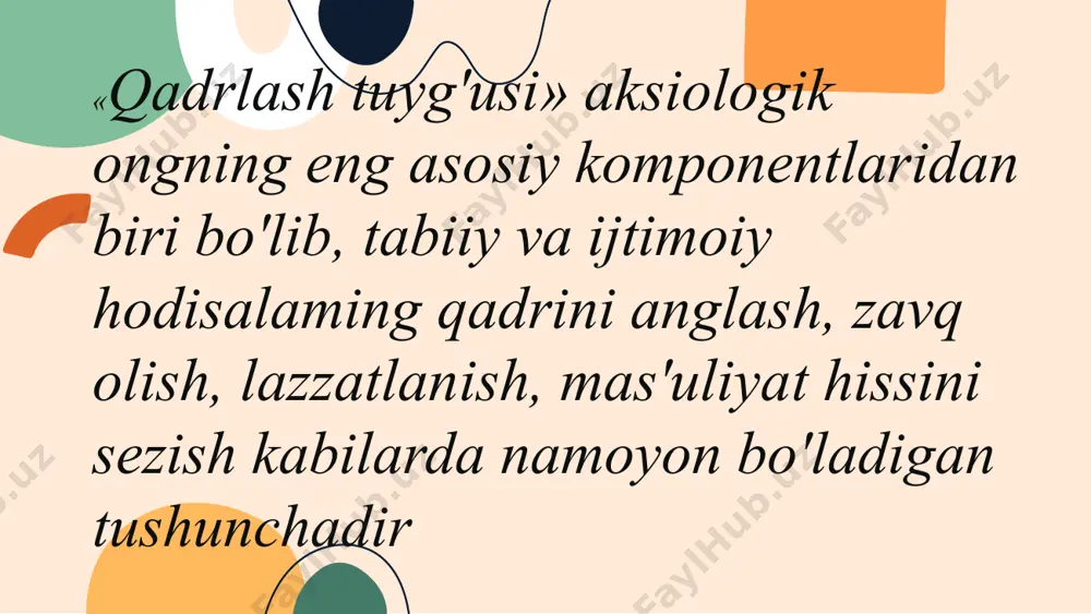 pedagogning qadriyatlarga yo’nalganligi - Page 5
