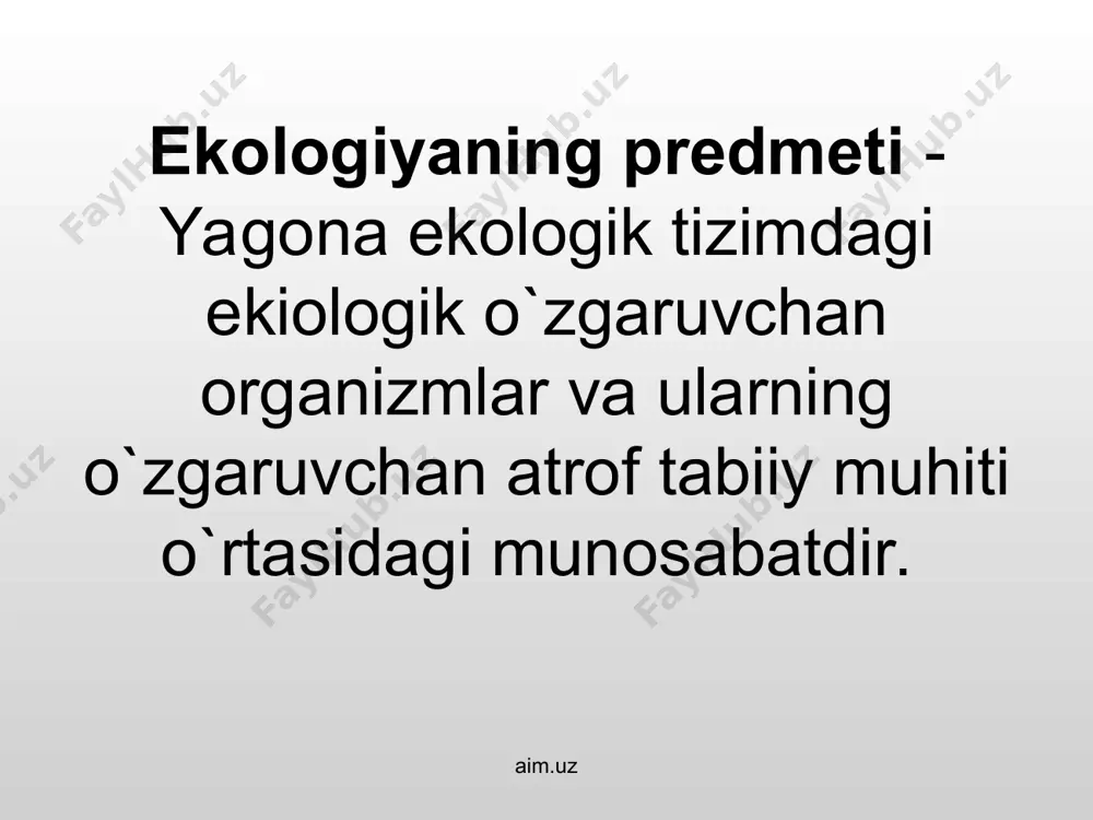 ira, karachi, pekin, shanxay, nyu-yorkda-10-14mln. shaharlarida aholi yashamoqda. bu esa tabiatga va insonga ta`sirini keskin o`zgartiradi. aim.uz aim.uz o’zbekistonda o’rtacha oilalar soni 5,5 mln.dan ortiqligini hisobga olib, suvni 1 tomchisini tejash haqida o’ylab ko’raylik: 1 tomchi suv 1 g. deylik, agar uni 1 sekundda tejasak 1 minutda 60 g., 1 soatda 360 g., 1 sutkada 9 litr(1 chelak ichimlik suv), 1 oyda 260 litr(30 chelak), 1 yilda 312 litr(360 chelak toza ichimlik suv) degan raqamlar kelib chiqadi. 1-kishiga 1 kunda suv suv ichish normasi 3 litr deylik, respublikadagi oilalar 1 kunda 10 litr (1 chelak) ichimlik suvni tejasa 1 sutkada 55 mln.litr, 1 oyda 1.650 mln.litr, 1 yilda 19.600 mln.litr suv tejaladi. aim.uz aim.uz so`ngi 20 yil ichida yer harorati 0,2-1,8 darajaga oshgan. bu esa o`rtacha 400.000ga maydondagi o`rmonlar yonishiga olib kelmoqda. oddiygina gulhan yongan tuproqning qayta tiklanishi uchun 67 yil kerak bo`ldi. 2025 yilga borib dunyoning 35% aholisi chuchuk …
