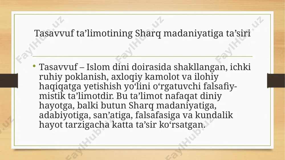 tasavvuf talimotining sharq madaniyatiga tasiri - Page 3
