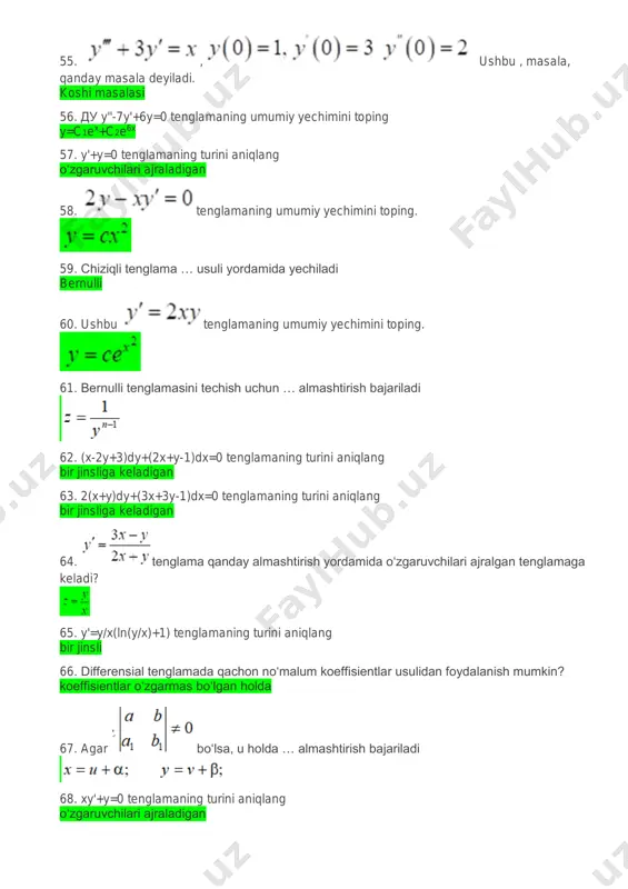 differensial tenglamalar (bek) - Page 5
