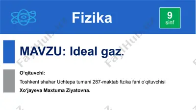 ideal gaz — PPTX