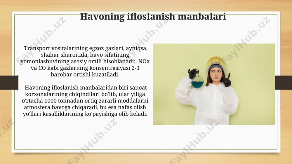 ishchi muhiti havosidagi fizik va kimyoviy omillar - Page 4