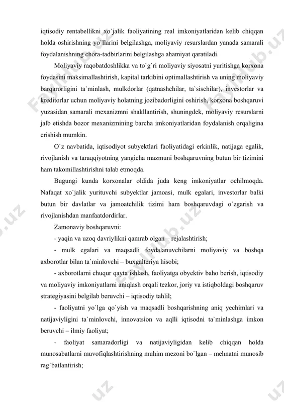 tahlilning boshqa fanlar o`rtasida tutgan o`rni va o`ziga xos xususiyatlari. 8 moliyaviy tahlil subyektlari (haqiqiy va bo`lg`usi investorlar, kreditorlar, mahsulot yetkazib beruvchilar, xaridorlar, xodimlar, shuningdek hukumat muassasalari, vazirliklar, idoralar, jamoatchilik va boshqa manfaatdor foydalanuvchilar) va ularning qiziqishlari. tahlilning zamonaviy boshqaruvdagi roli, o`rni va ahamiyati iqtisodiyotni globallashuvi, integratsion jarayonlar, innovatsion jadallik va kuchli raqobat muhitidagi talablar hisob-kitoblarga oid fanlar tizimini ham zamonaviy biznes qoidalariga mos tarzda takomillashtirishni talab etmoqda. negaki, manfaatlar ustuni sifatida tan olingan bozor modeli avvalo, aniq hisob-kitoblar algoritmini, ularni baholashni va chuqur tahliliy yechimlarni talab etadi. xxi asr – dunyo iqtisodiyotining yangicha shakllanish asridir. bu dunyo insoniyatni, ijtimoiy-iqtisodiy va ma`naviy hayotning o`zgarishini, iqtisodiy modellar transformatsiyasini, xalqaro munosabatlarni, globallashuv va yangi geoiqtisodiy qurilishini shakllanishini anglatadi. bugungi iqtisodiyot aybni o`zgalardan axtaradigan, muammolar yechimiga osongina kelinadigan, hammaning boshini bir xilda silaydigan, istagancha mol-mulkka ega bo`lishda ilmni, bilimni talab qilmaydigan, o`zgarish va rivojlanishda cheksiz imkoniyatlarni ochib beruvchi, tahlikalardan holi bo`lgan iqtisodiyot emasligini …