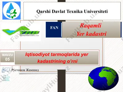 kadastrining o‘rni — PPTX