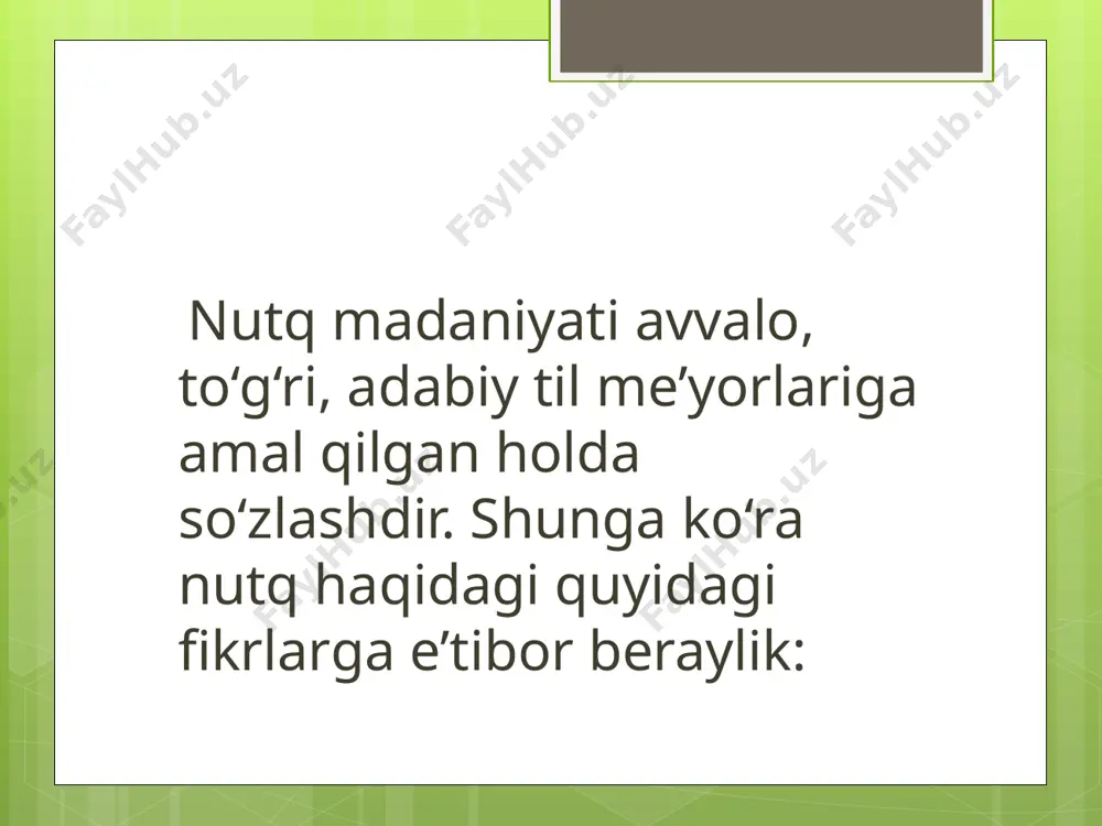 sh muhim. bunda nutq uslublarining o‘ziga xos jihatlari nazarda tutiladi. e’tiboringiz uchun rahmat! image2.png image3.png /docprops/thumbnail.jpeg