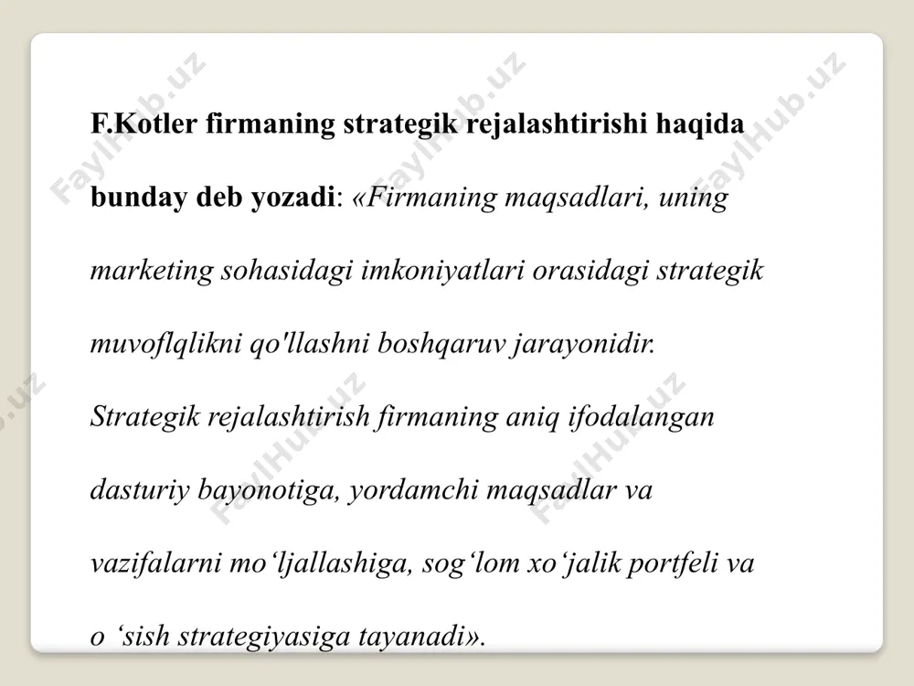 qlanadi. (chizma) ansoff matritsasi e‘tiboringiz uchun rahmat image2.png image3.png /docprops/thumbnail.jpeg