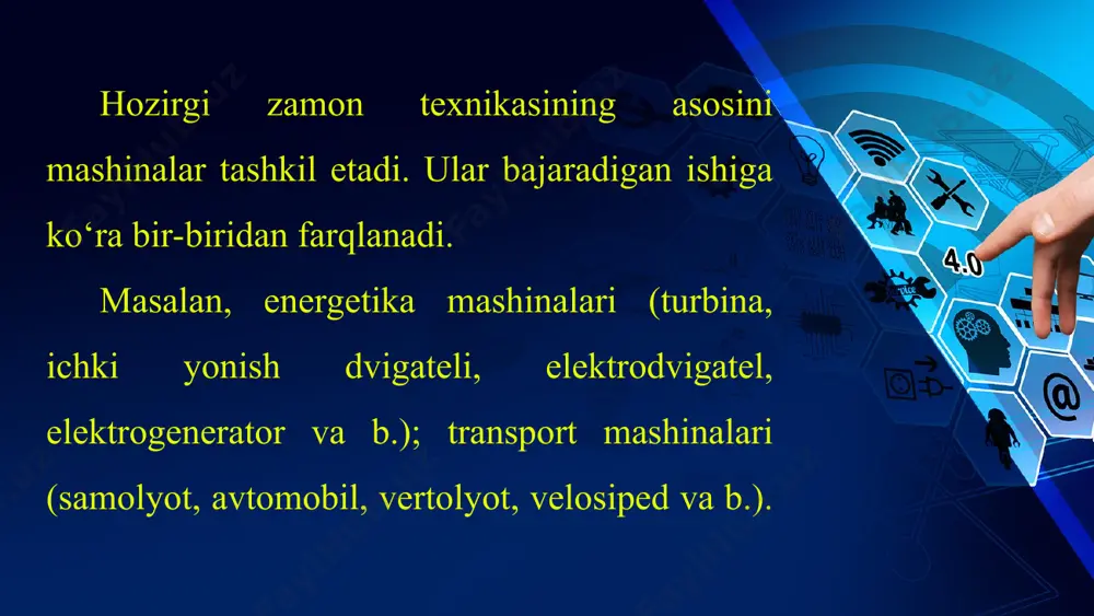 texnik tizimlar haqida tushuncha. texnologik mashinalar 5-sinf - Page 5