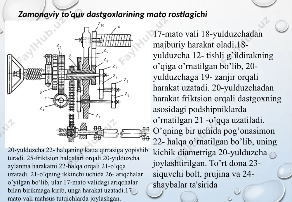 to’qimatortuvchi va tandarostlovchi mexanizmlar - Page 5