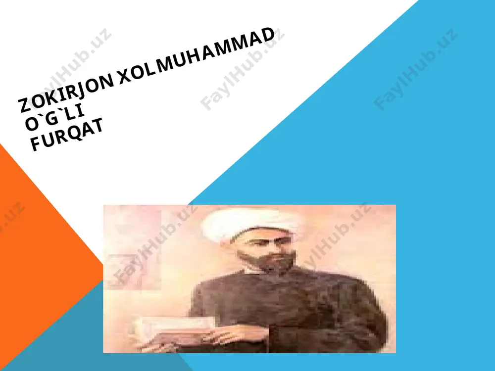 ng qo‘qondagi bu davr ijodi tur va mavzu, mazmun va shakl rang-barangligi jihatidan ham, sermahsulligi jihatidan ham diqqatga sazovor. u mumtoz she’riyat an’analari ruhida ko‘plab ishqiy g‘azallar, muxammaslar yaratgan. alisher navoiy asarlariga go‘zal nazira va taxmislar bog‘lagan, uning she’rlarida ijtimoiy ruh va zamonaviylik tobora keng o‘rin egallay boshlagan masalan, «bo‘ldi» radifli muxammasi va boshqa she’rlarida. furqat xalqning siyosiy huquqsizligi va iqtisodiy nochor ahvolidan qayg‘irgan («ne jurm o‘ttiki bizdin, bunchalik ... qo‘qon xonligining uzil-kesil tugatilib, batamom mustamlakaga aylantirilishi voqeasiga bog‘liq holda yaratilgan: «demish xon bir kunikim, davru davronlar qayon qoldi?» misrasi bilan boshlanuvchi muxammasi ham furqatning shu davrdagi ijodi mahsulidir. toju taxtdan, sha’nu shavkat va a’yonlardan mahrum bo‘lgan xudoyorxon nomidan bitilgan bu asar ham shoir ijodida zamonaviy ijtimoiy mavzu keng o‘rin egallaganlining isbotidir. furqatning ijodiy merosida an’anaviy she’riy turlar, o‘zbek mumtoz adabiyotidagi asosiy mavzular yetakchi o‘rin egallaydi. uning g‘azal va muxammaslari, bog‘lagan taxmislari o`zining hayotiyligi, musiqiyligi, nihoyatda samimiyligi bilan o‘quvchini maftun …