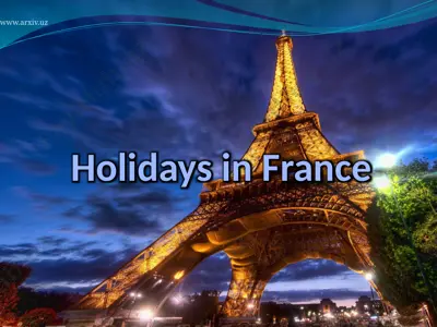 holidays in france — PPTX