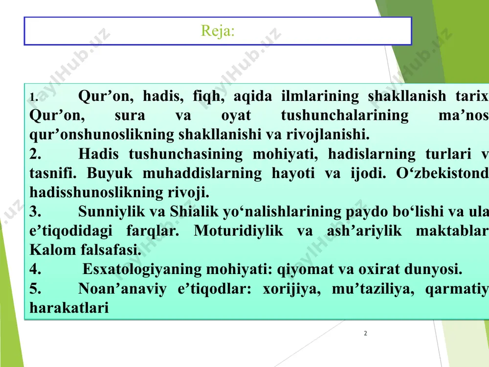 bodatga to’planganlar. bu davr suralarida islomning aqoidiga keng o’rin berilgan. tarixiy voqealar aniqroq ko’zda tutilgan holda madina davriga oid 24 ta surani besh davrga ajratish ma’qulroqdir: 1-madina davri (622 yil oktyabrdan 624 yil gacha). muhammad s.a.v. madinaga ko’chib kelganlaridan makkaliklar bilan birinchi yirik to’qnashuv - badr jangigacha nozil bo’lgan 4 sura bu davrga kiradi. 2-madina davri (624 yil martidan 625 yil martigacha). badr jangidan keyin uhud jangigacha o’tgan bir yil ichida nozil bo’lgan 3 surani o’z ichiga oladi. 3-madina davri (625 yil martida - 627 yil martigacha). uhud jangidagi talofotdan keyin xandaq jangigacha o’tgan ikki yil ichida 5 ta sura nozil bo’lgan. 4-madina davri (627 yil aprelidan 630 yil yanvarigacha). xandaq jangidan so’ng makkaning olinishigacha o’tgan salkam uch yil ichida nozil bo’lgan 8 sura shu davrga kiradi. 5-madina davri (630 yil fevralidan 632 yil mayigacha). makka fath qilinganidan keyin muhammad s.a.v. vafotlarigacha o’tgan ikki yildan ortiqroq davr ichida nozil bo’lgan …