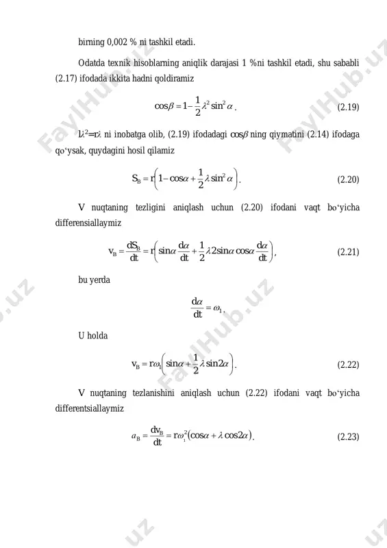 kinematik analizni analitik usuli - Page 4