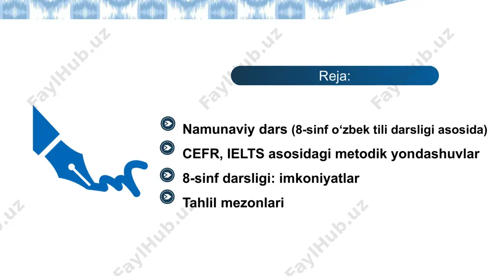 namunaviy dars tashkil etish va uni tahlil qilish - Page 2