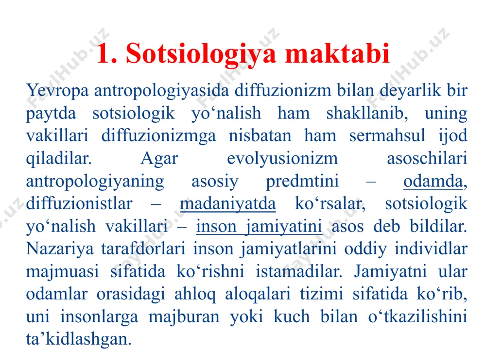 etnologiyaning asosiy yо‘nalishlari va maktablari - Page 3