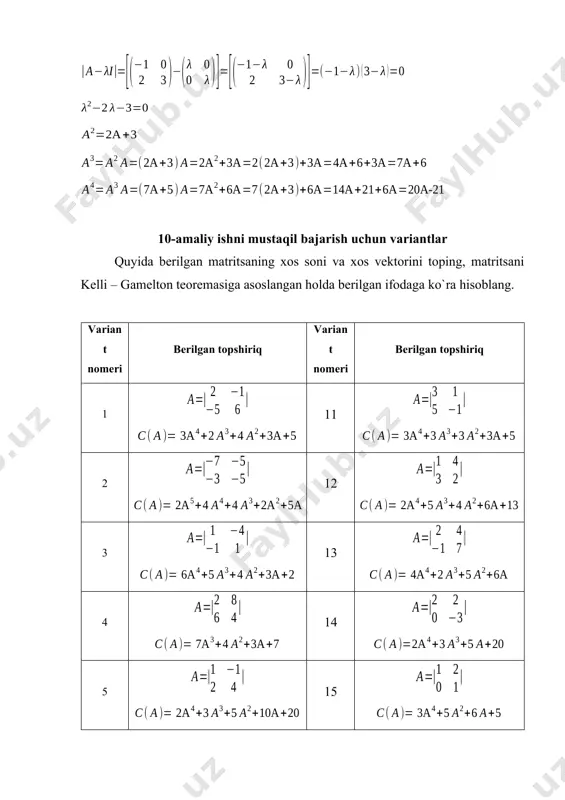 2 = - - l l 3 2a a 2 + = 6 7a 3a 6 4a 3a 3) 2(2a 3a 2a 3)a (2a a a a 2 2 3 + = + + = + + = + = + = = 21 - 20a 6a 21 14a 6a 3) 7(2a 6a 7a 5)a (7a a a a 2 3 4 = + + = + + = + = + = = 6 5 1 2 - - = a 5 3 а a 4 a 2 3a c(a) 2 3 4 + + + + = 1 5 1 3 - = a 5 3 а a 3 a 3 3a c(a) 2 3 4 + + + + = 5 3 5 7 - - - - = a 5a 2 а a 4 a 4 2a c(a) 2 3 4 5 + + + + …