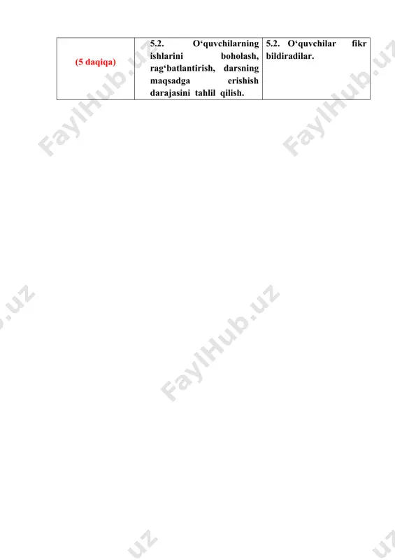texnologiyalar masofaviy ta’limni tashkil etish imkonini beradi, bu ayniqsa covid-19 pandemiyasi davrida muhim ahamiyatga ega. ta’lim natijalarini baholash. raqamli texnologiyalar testlar, so’rovlar va boshqa vositalar yordamida o’quv natijalarini xolisona baholash imkonini beradi. o’quv jarayonini uslubiy ta’minlashda turli xil raqamli texnologiyalar qo’llaniladi, jumladan: • elektron darsliklar va o’quv qo’llanmalar. elektron darsliklar va o’quv qo’llanmalar ma’lumotni qulay formatda olish, istalgan joyda va istalgan vaqtda o’rganish imkonini beradi. • interfaol o’quv dasturlari. interfaol o’quv dasturlari amaliy mashg’ulotlar o’tkazish, turli vaziyatlarni simulyatsiya qilish va muammolarni hal qilish imkonini beradi. • masofaviy ta’lim tizimlari. masofaviy ta’lim tizimlari uydan chiqmasdan onlayn o’qish imkonini beradi. • simulyatorlar va testlar. simulyatorlar va testlar amaliy ko’nikmalarni mashq qilish va o’rganish natijalarini baholash imkonini beradi. o’quv jarayonini metodik ta’minlashda raqamli texnologiyalardan foydalanish quyidagi afzalliklarga ega: kadrlar tayyorlash samaradorligi va sifatini oshirish. raqamli texnologiyalar o’quv jarayonini yanada qiziqarli, interaktiv va shaxsiylashtirilgan qiladi, bu uning samaradorligi va sifatiga ijobiy ta’sir ko’rsatadi. ta’lim …