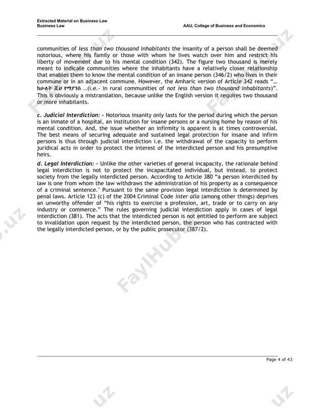 e parties who are competent to contract. every person is competent to contract who is or the age of majority according to the law to which he is subject, and who is of sound mind, and is not disqualified from contracting by any law to which he is subject. although human beings are subject to rights and duties from the moment of birth, to death some may not be entitled to exercise such rights and duties. still others may exercise only some of their rights. minors and judicially interdicted persons cannot enter into a contract. however; when a legally interdicted person enters into a contract which he was prohibited from such is not limited to incapacity but also extends to illegality as per art 1716. the same holds true for special incapacities indicated under art. 194. rights are held by every person from the moment of birth, and these rights, …