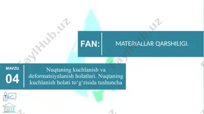 harakatlanuvchi yuklar va ta’sir chiziqlar nazariyasi — PPTX