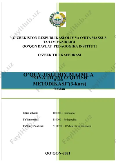 o’quv-uslubiy majmua — DOC