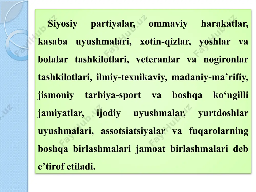 jamoat birlashmalarining tizimi, turlari va faoliyati - Page 5